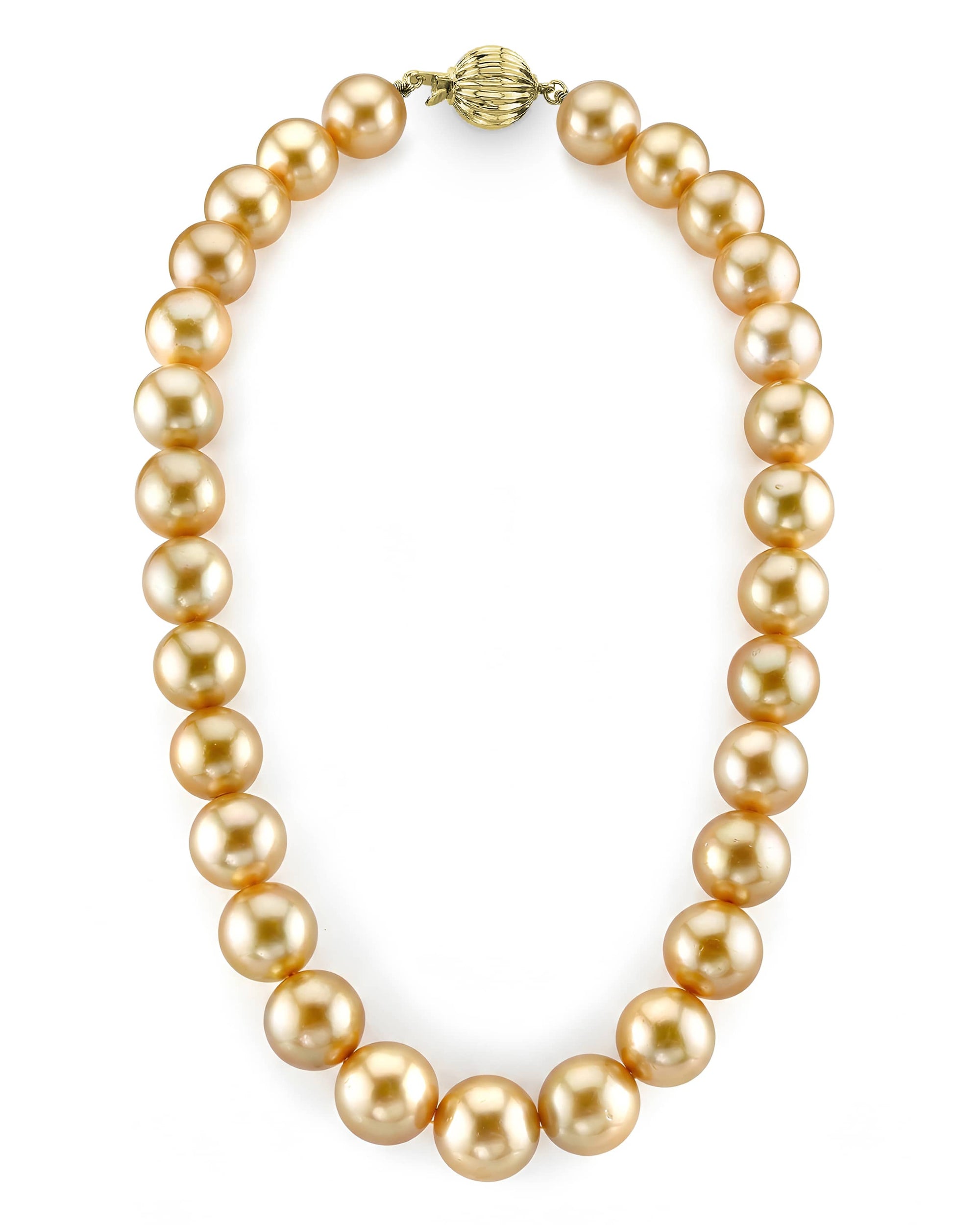 Golden South Sea Pearl Necklace, 14.0-17.0mm - AAA Quality