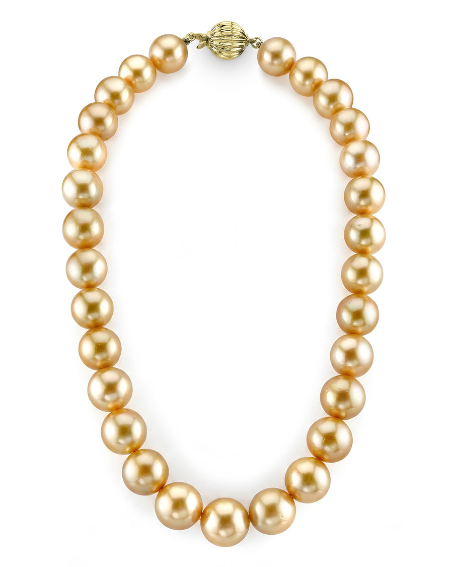 Golden South Sea Pearl Necklace, 14.0-17.0mm - AAA Quality