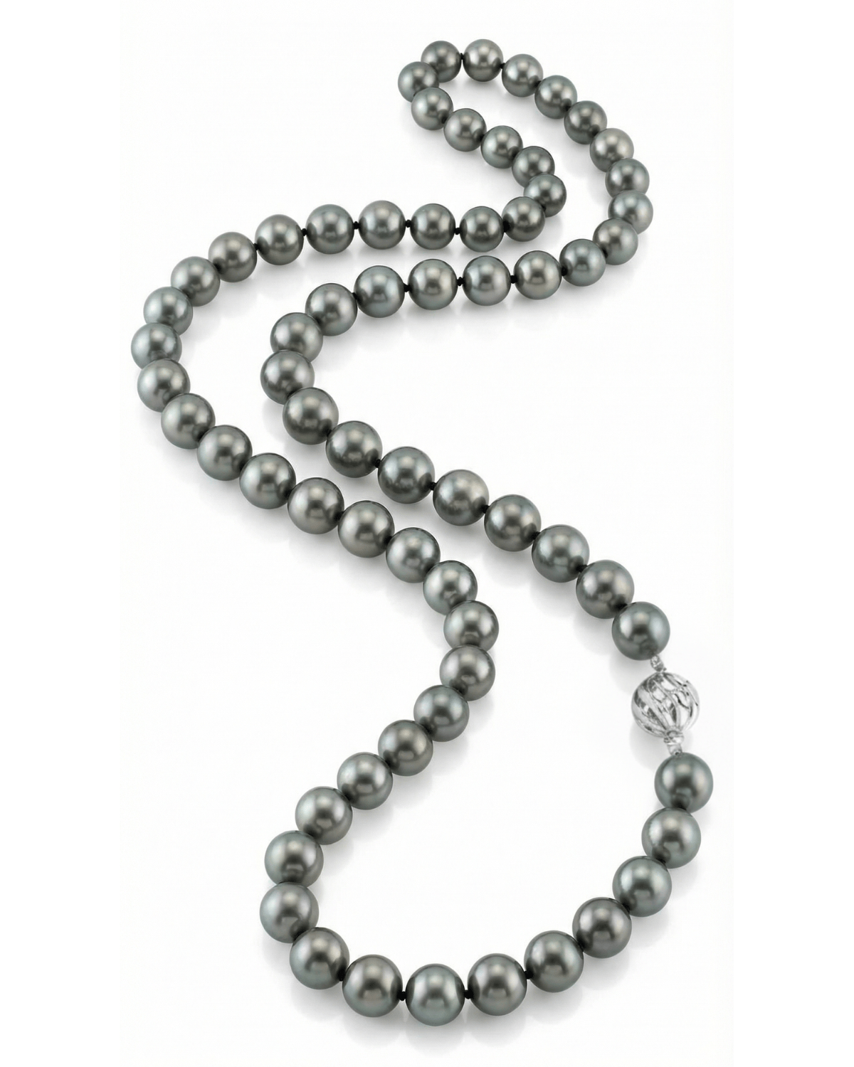 Green Tahitian Opera Length Pearl Necklace, 12.0-13.0mm - AAAA Quality