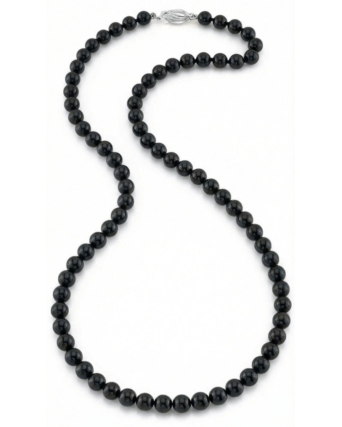 Japanese Akoya Black Pearl Necklace, 5.0-5.5mm - AAA Quality