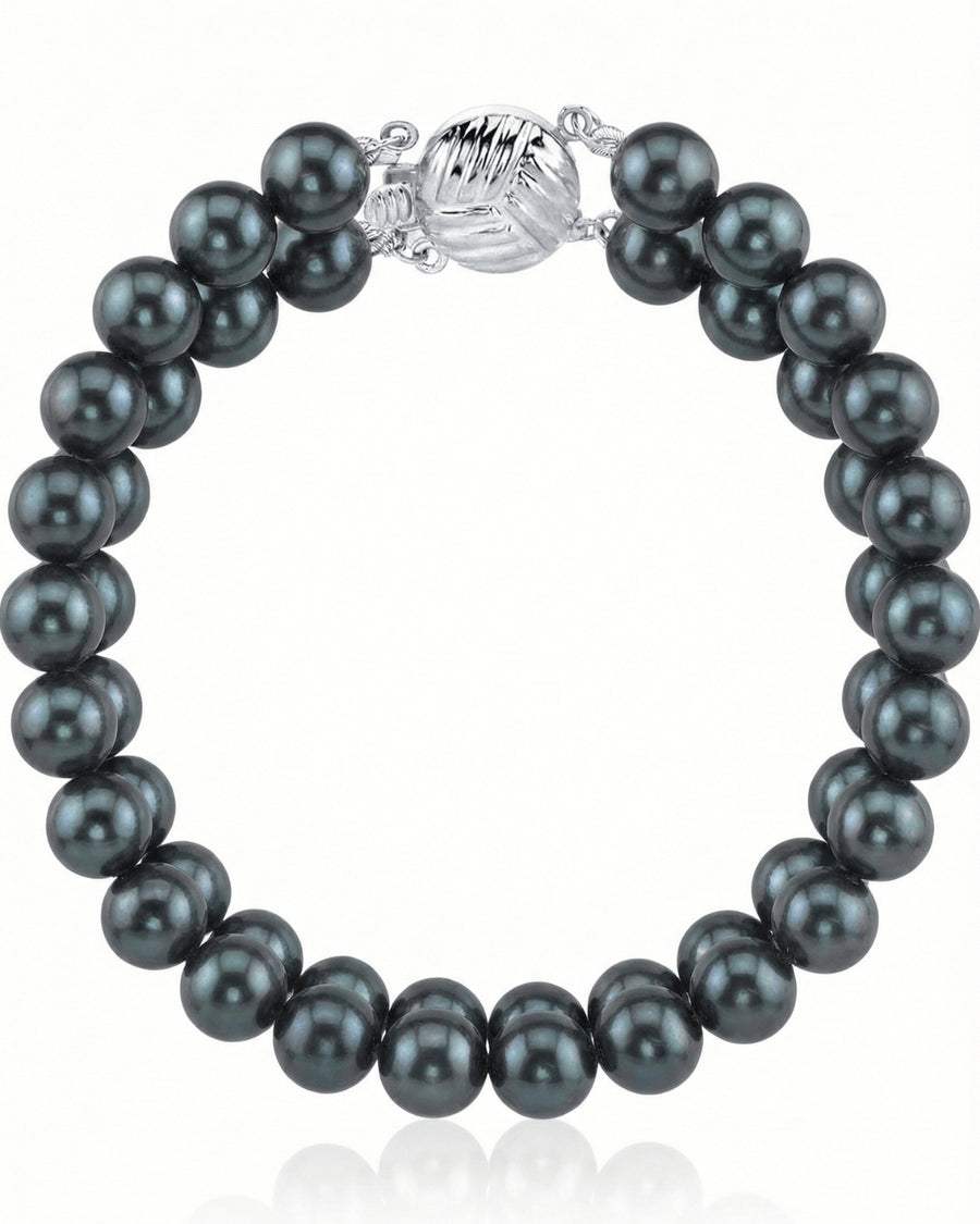 Japanese Akoya Black Double Pearl Bracelet - Various Sizes