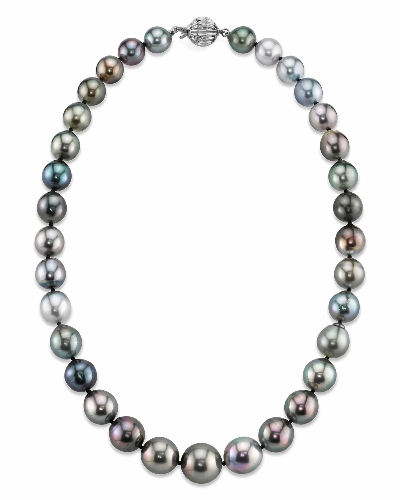 Multi-Color Tahitian Baroque Pearl Necklace, 8.0-10.0mm