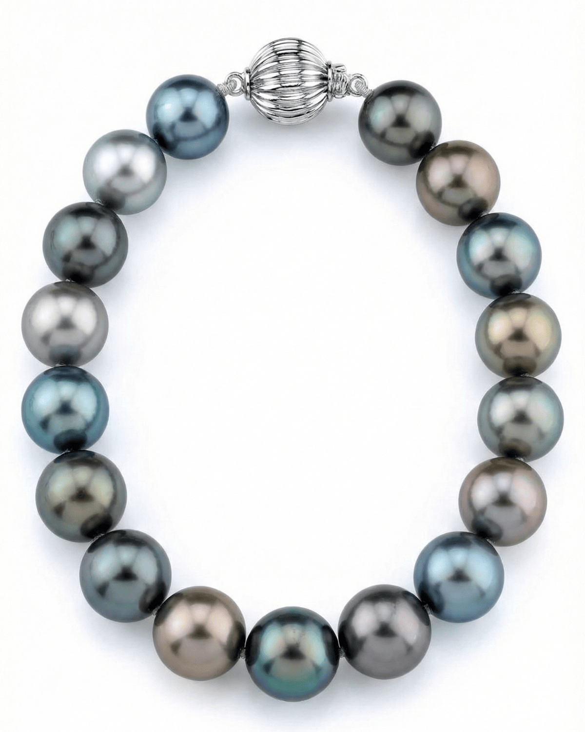 Multi-Color Tahitian Pearl Bracelet, 9.0-10.0mm - AAAA Quality