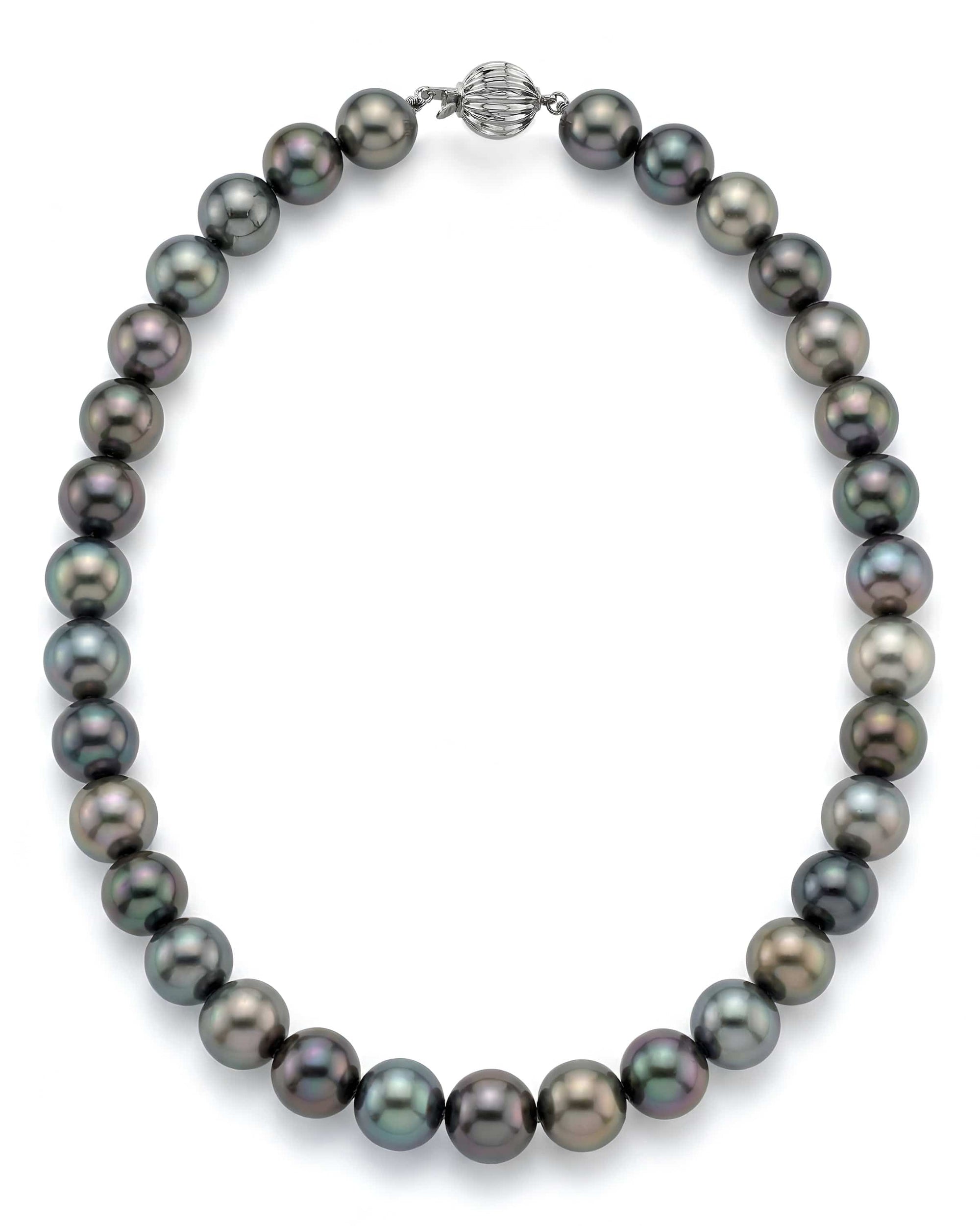 Multi-Color Tahitian Pearl Necklace, 10.0-11.0mm