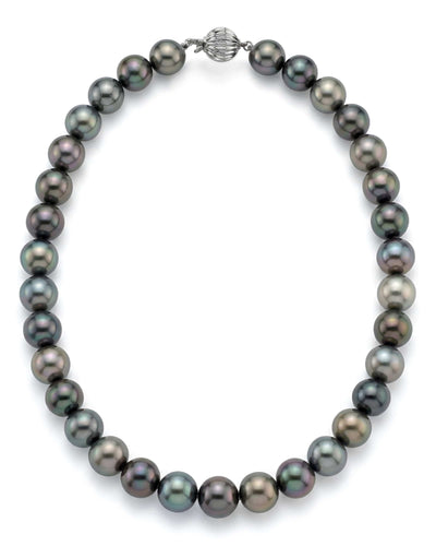 Multi-Color Tahitian Pearl Necklace, 10.0-11.0mm