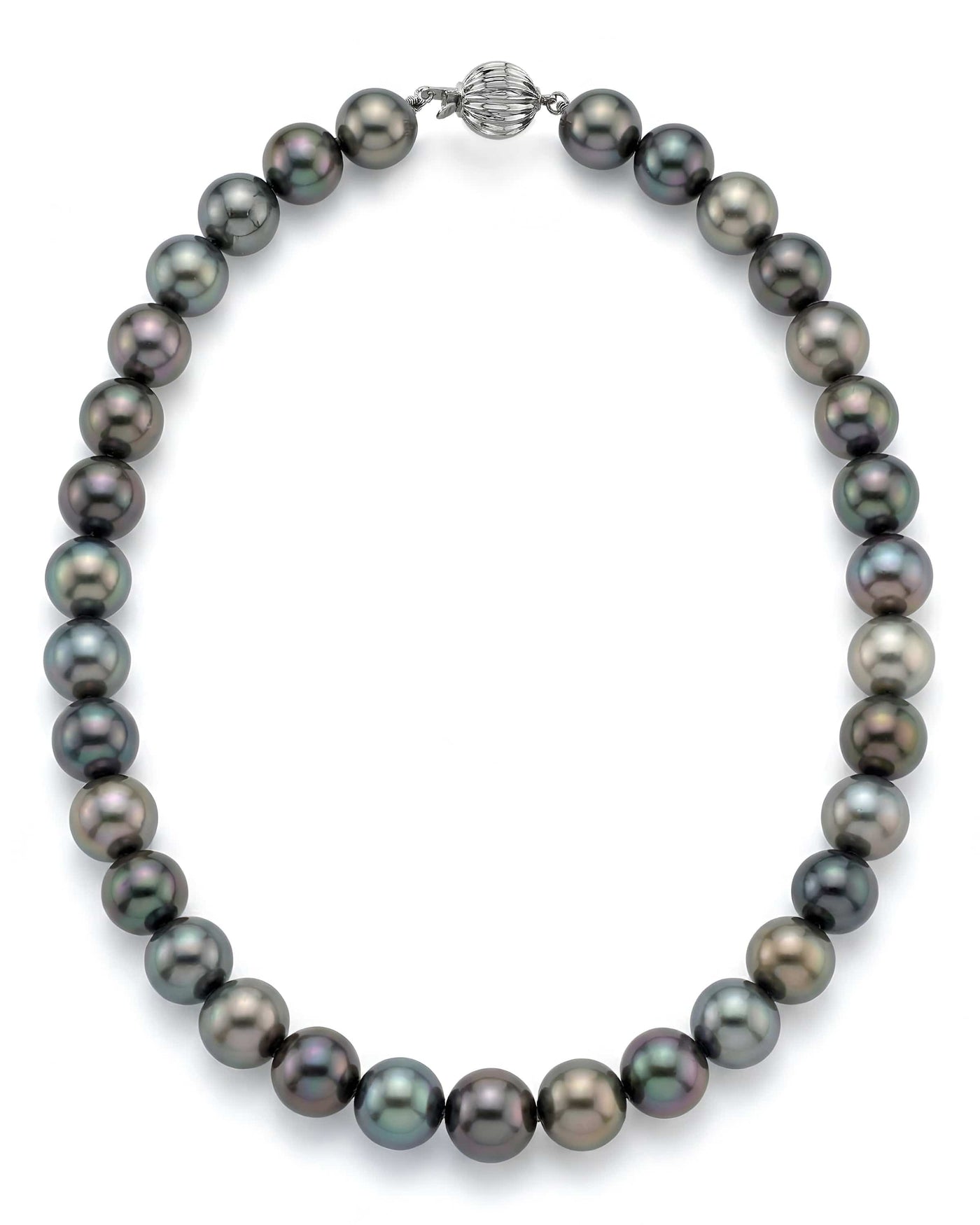Multi-Color Tahitian Pearl Necklace, 10.0-11.0mm