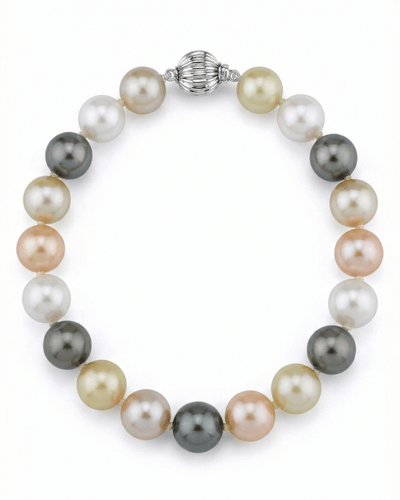Multi-Color Tahitian, South Sea and Freshwater Bracelet, 10.0-11.0mm - AAA Quality