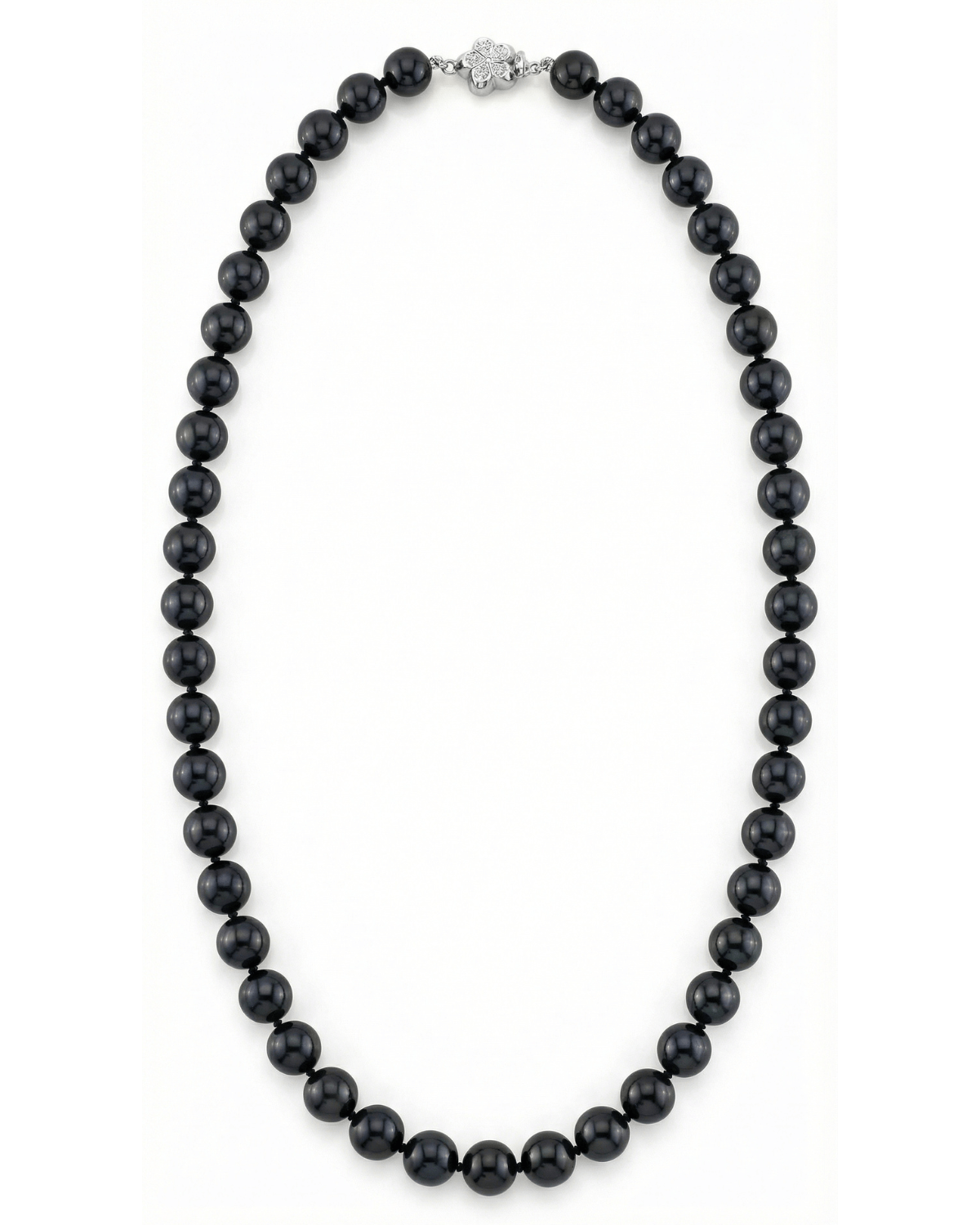 Black Japanese Akoya Pearl Necklace 8.0-8.5mm - AAA Quality