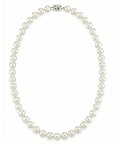 White Japanese Akoya Pearl Necklace, 8.0-8.5mm - AA+ Quality
