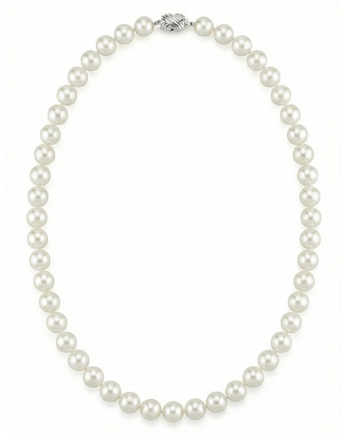 thumbnail interactive-video image 1 of AA Natural 4-5mm To 7-8mm White Akoya Cultured Pearl Necklace - 50 Inch Long Baroque Strand 1 of 3