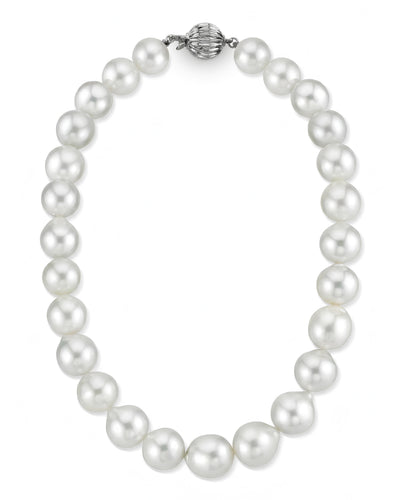 White South Sea Baroque Pearl Necklace, 13.0-15.0mm