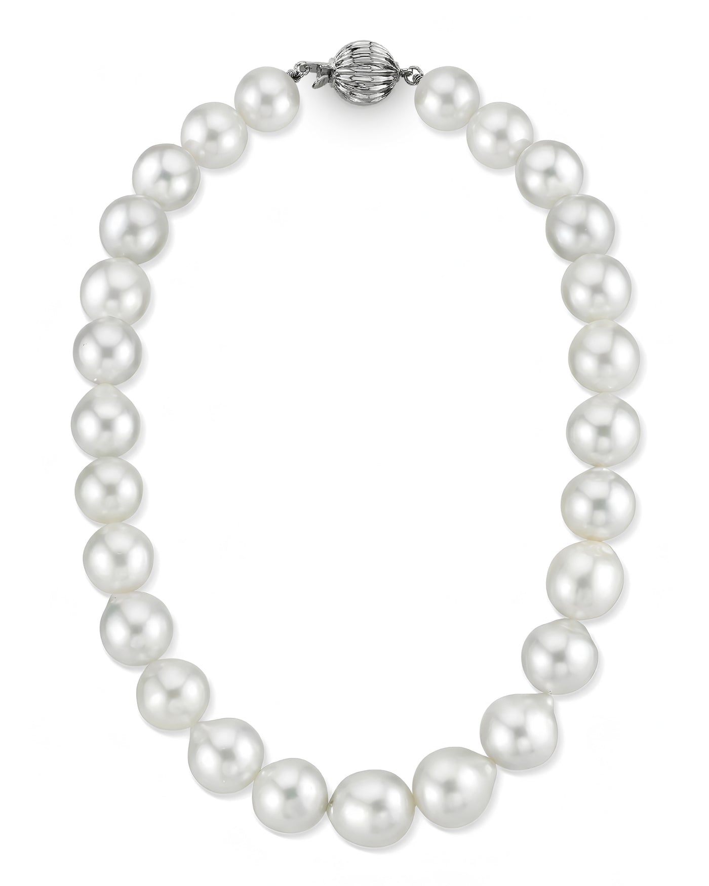 White South Sea Baroque Pearl Necklace, 13.0-15.0mm