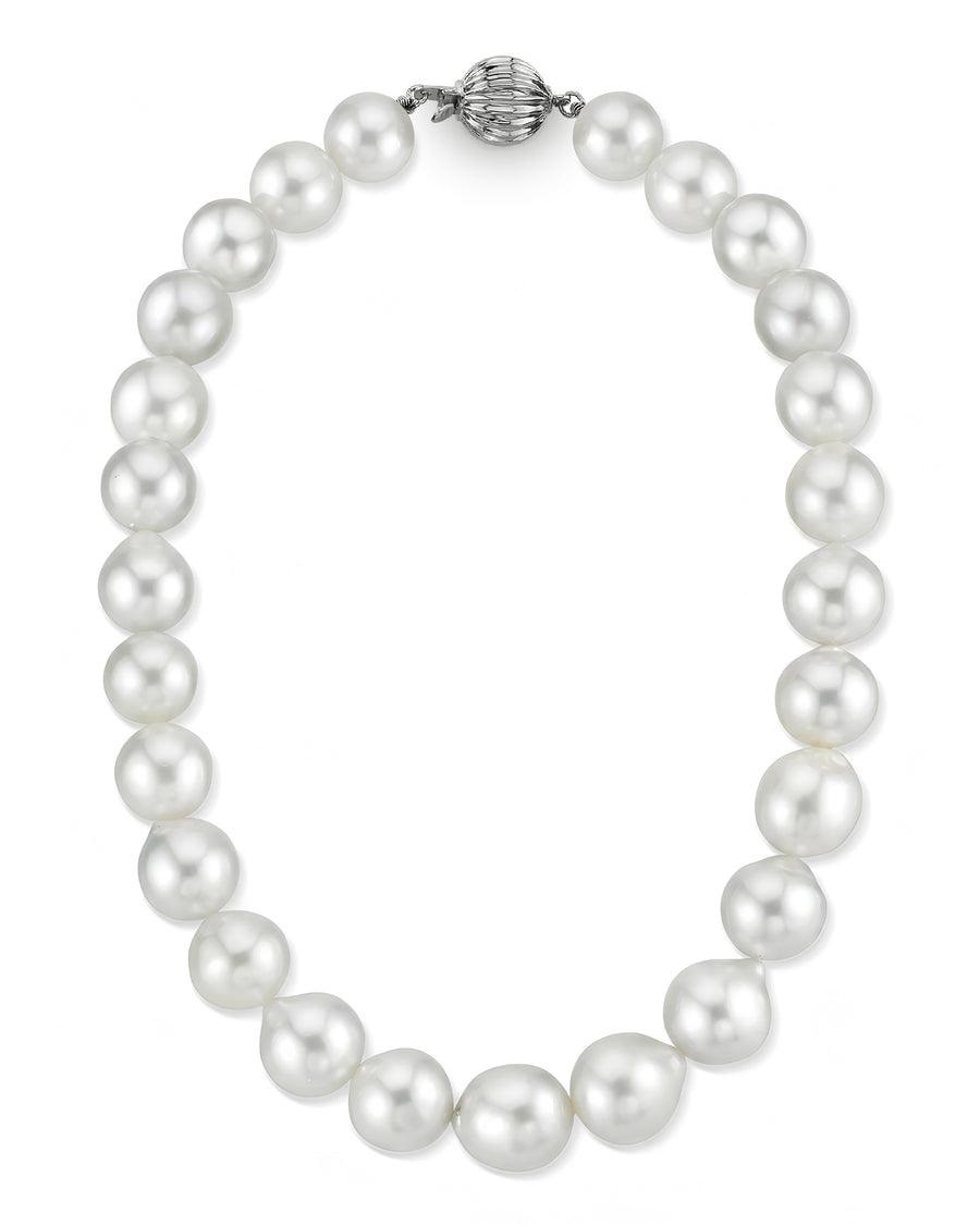 White South Sea Baroque Pearl Necklace, 13.0-15.0mm