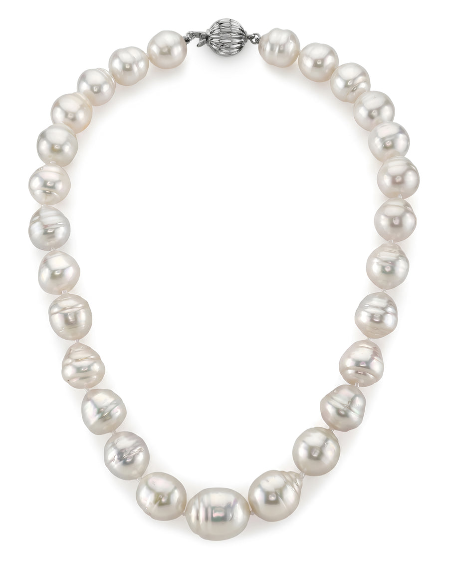 White South Sea Baroque Pearl Necklace, 13.0-17.0mm