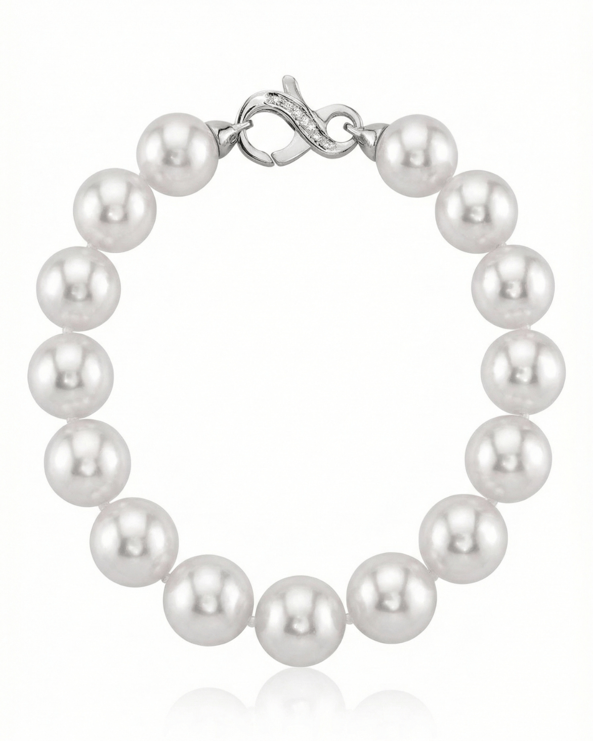 White South Sea Pearl Bracelet, 10.0-11.0mm