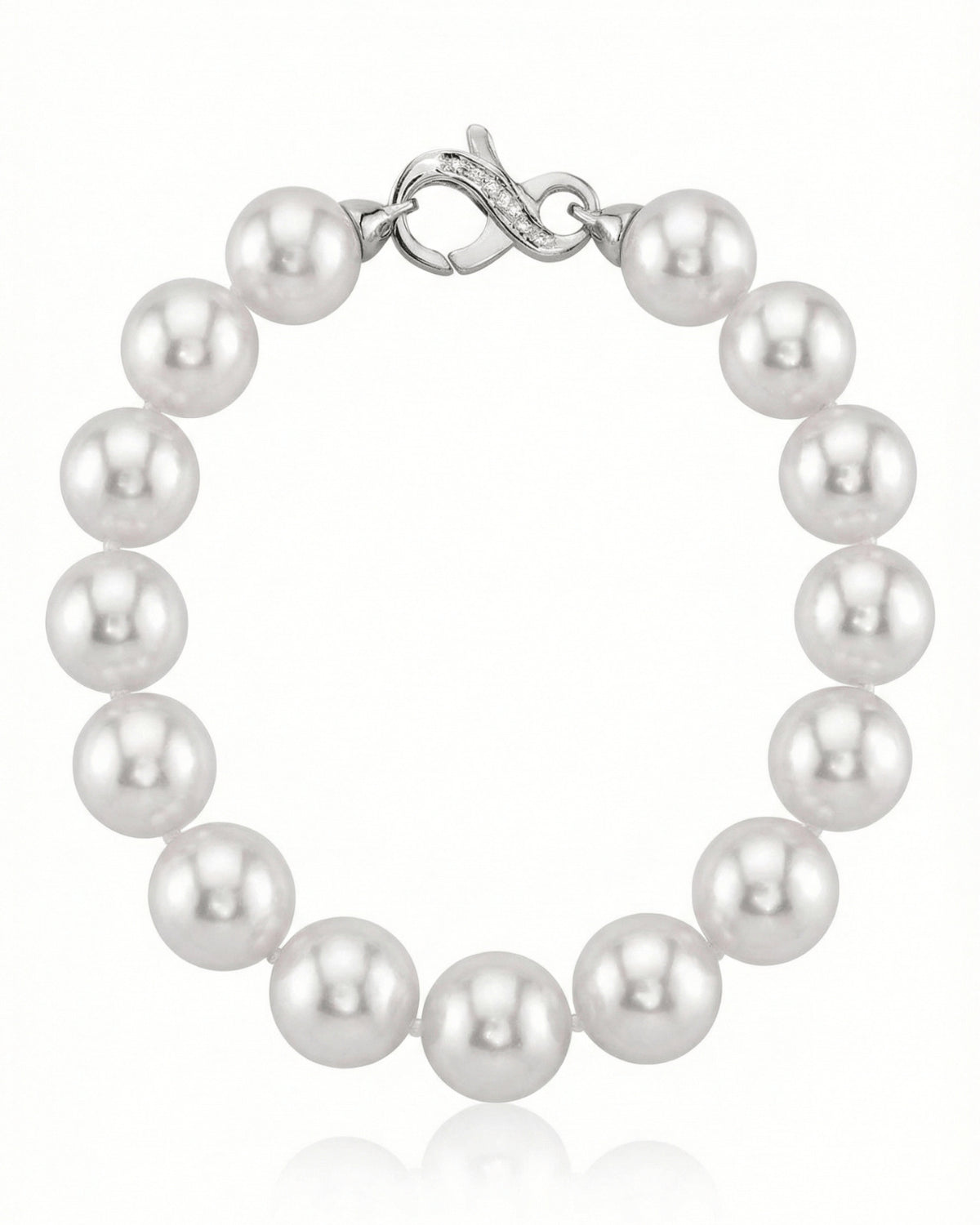 White South Sea Pearl Bracelet, 10.0-11.0mm