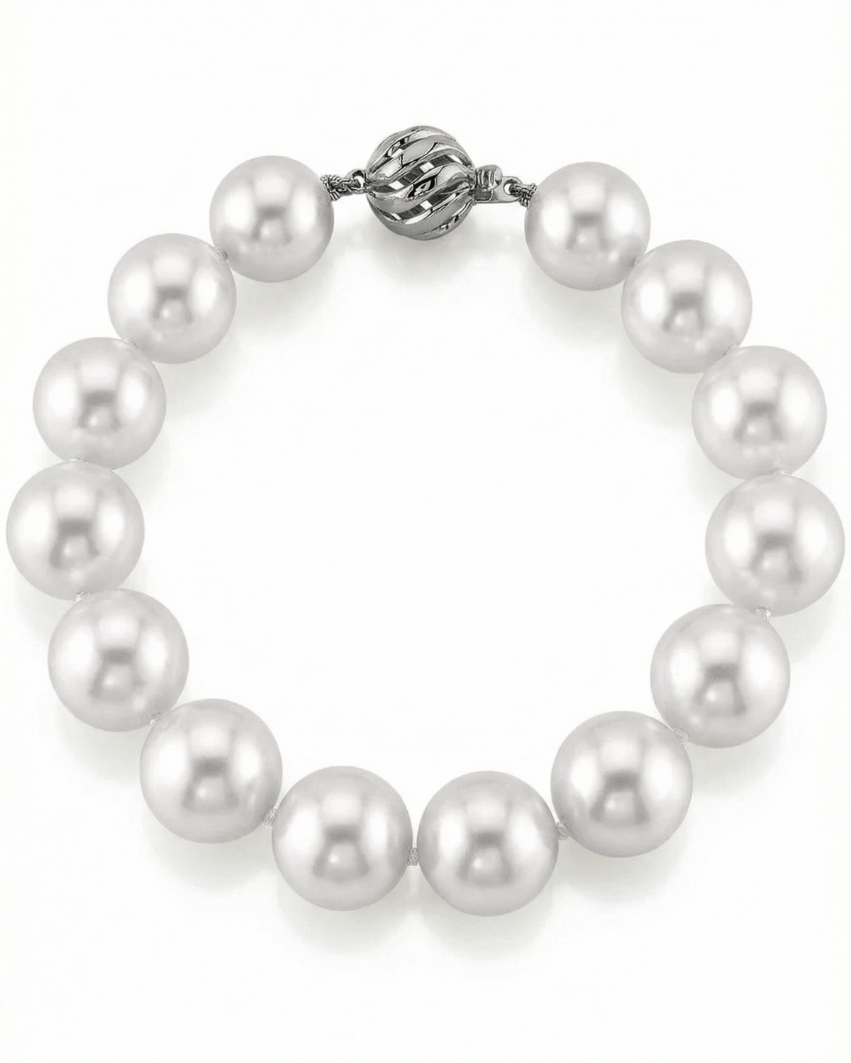White South Sea Pearl Bracelet, 11.0-12.0mm - AAAA Quality