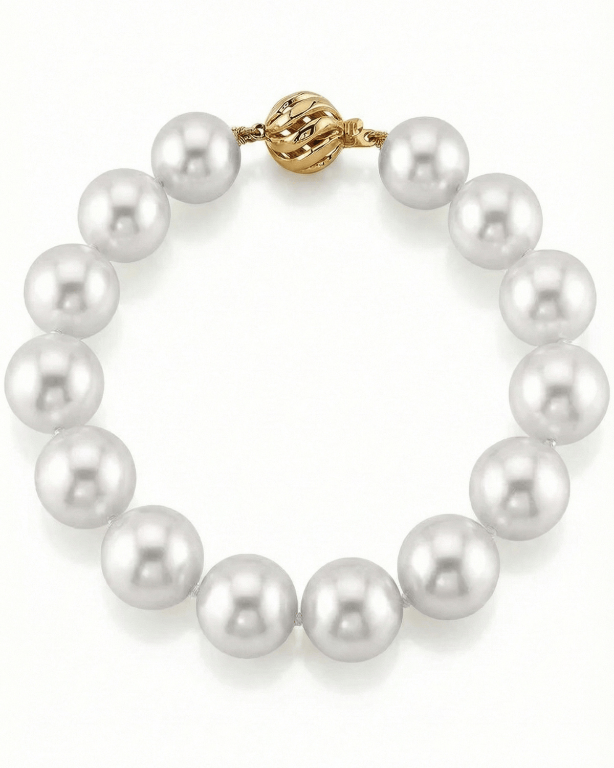 White South Sea Pearl Bracelet, 11.0-12.0mm - AAAA Quality