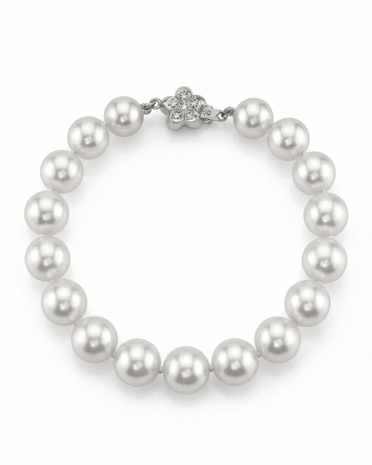 White South Sea Pearl Bracelet, 9.0-10.0mm - AAAA Quality