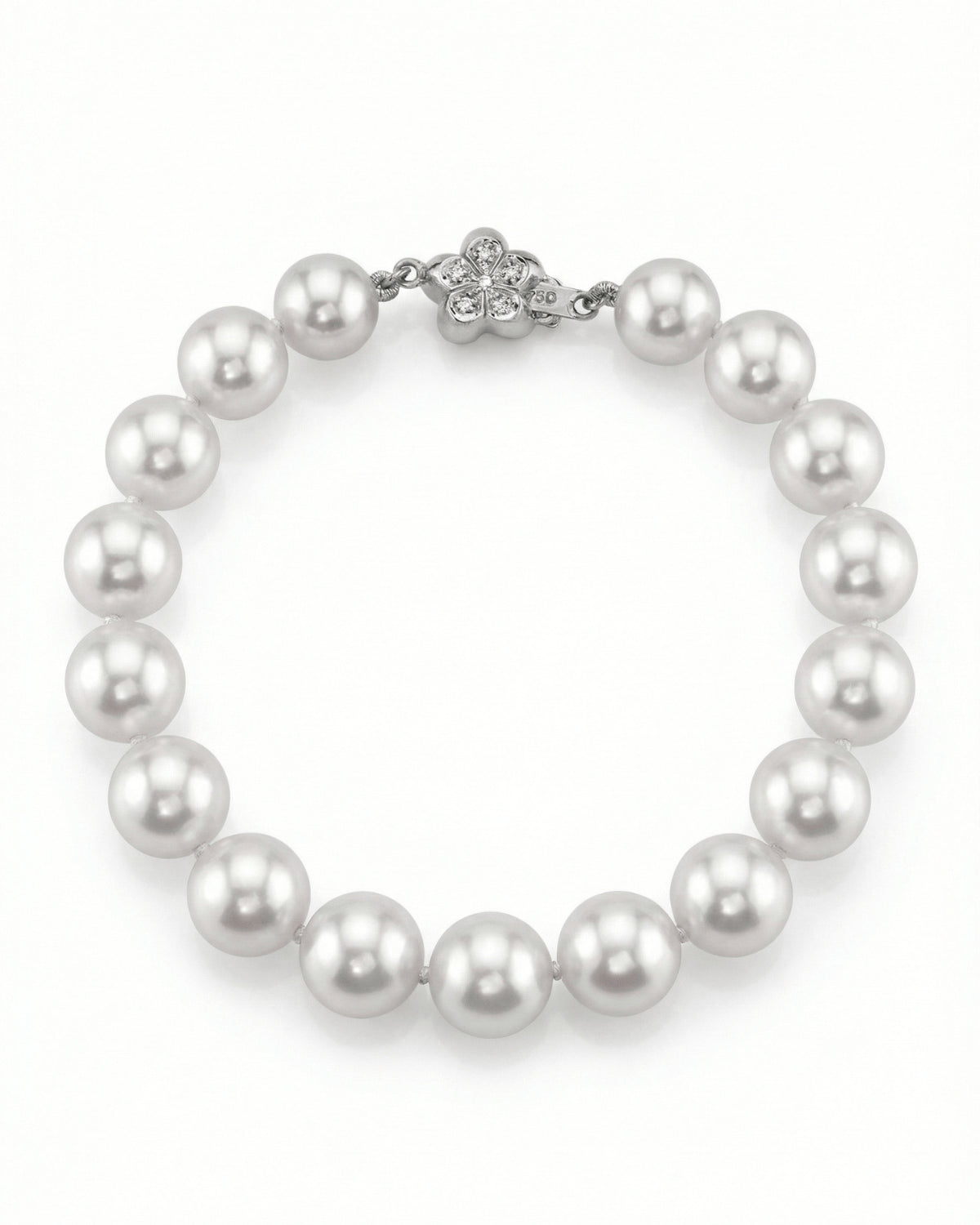 White South Sea Pearl Bracelet, 9.0-10.0mm - AAAA Quality