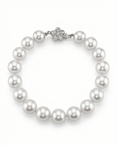 White South Sea Pearl Bracelet, 9.0-10.0mm