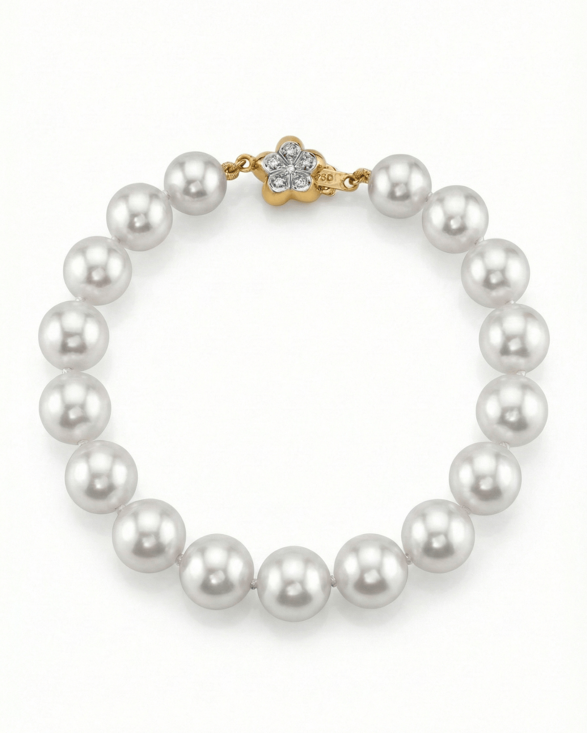White South Sea Pearl Bracelet, 9.0-10.0mm