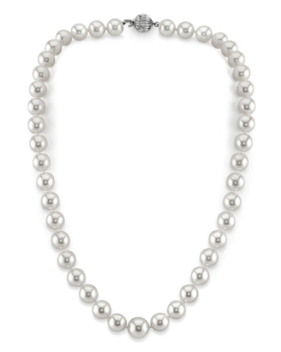 White South Sea Pearl Necklace, 8.0-10.0mm - AAA Quality
