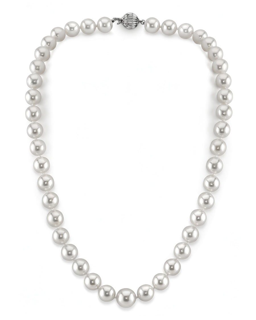 White South Sea Pearl Necklace, 8.0-10.0mm - AAA Quality