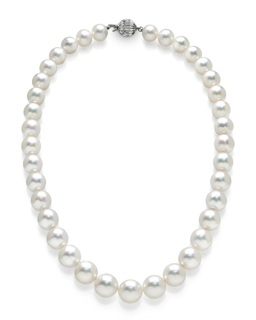 White South Sea Pearl Necklace, 9.0-11.0mm - AAAA Quality