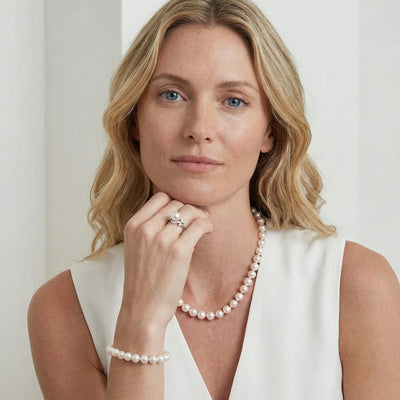 Akoya Pearl & Diamond Crown Jewel Ring