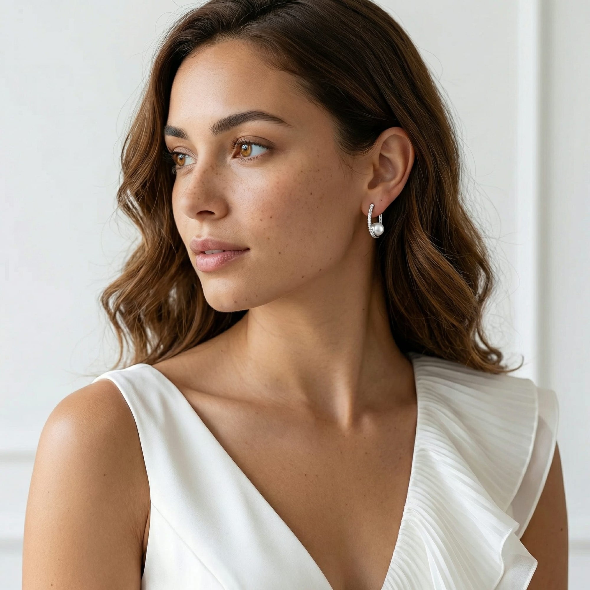 Akoya Pearl & Diamond Eliza Drop Earrings