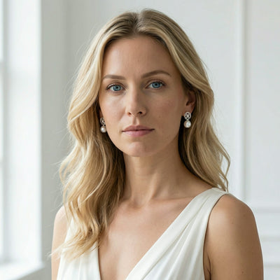 Akoya Pearl & Diamond Faye Drop Earrings