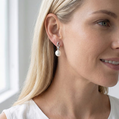 Akoya Pearl & Diamond Lois Earrings