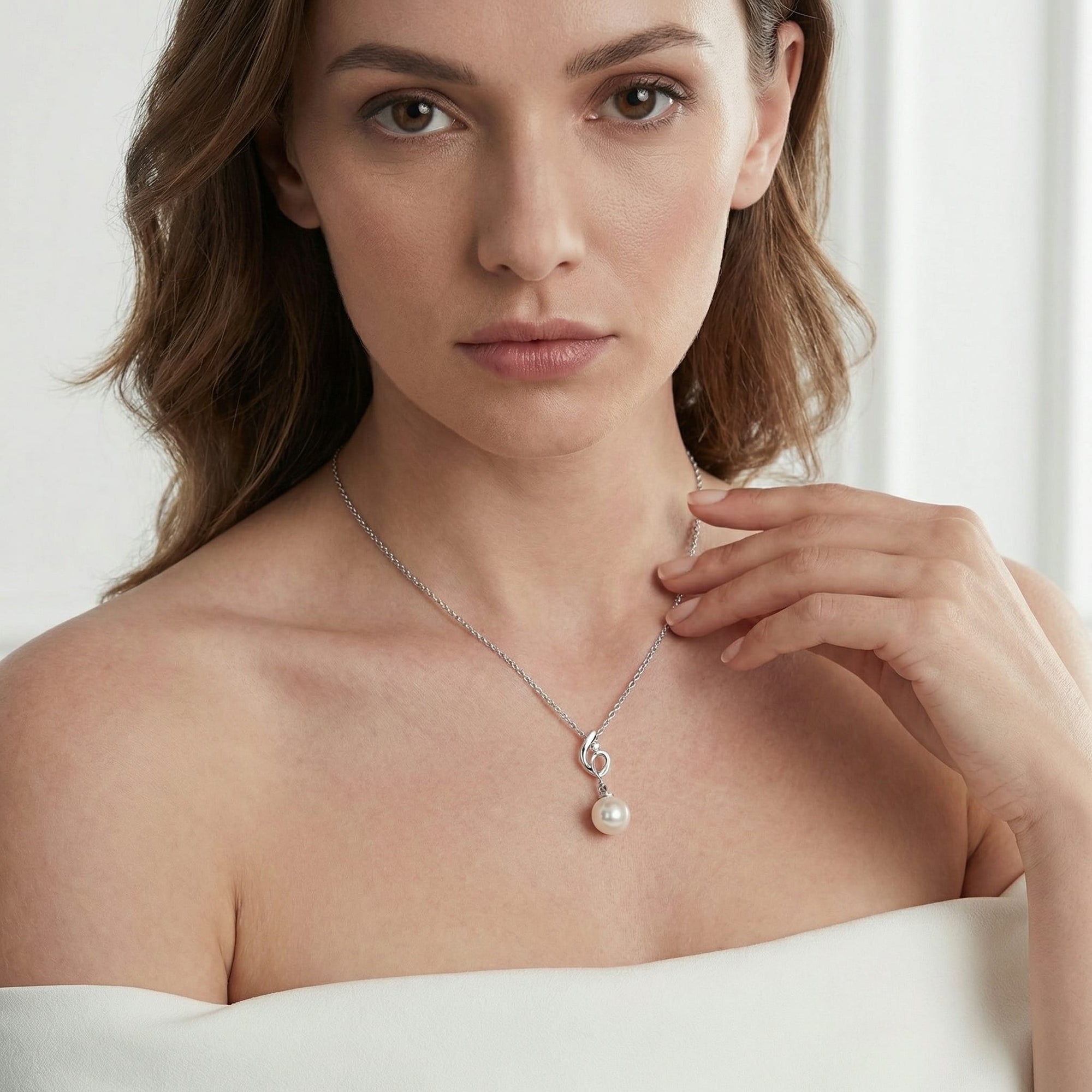 Akoya Pearl & Diamond Symphony Pendant- Choose Your Pearl Color