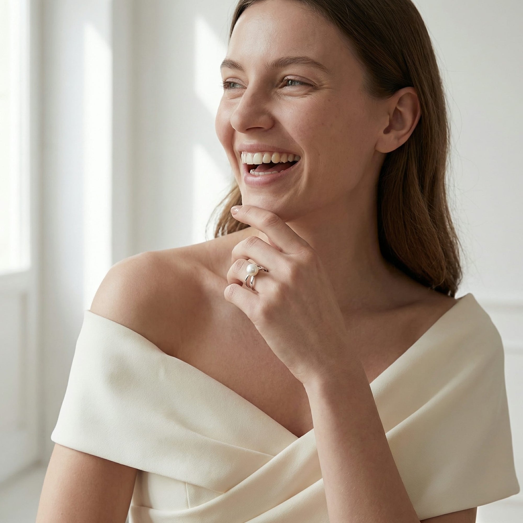 Akoya Pearl Lana Ring