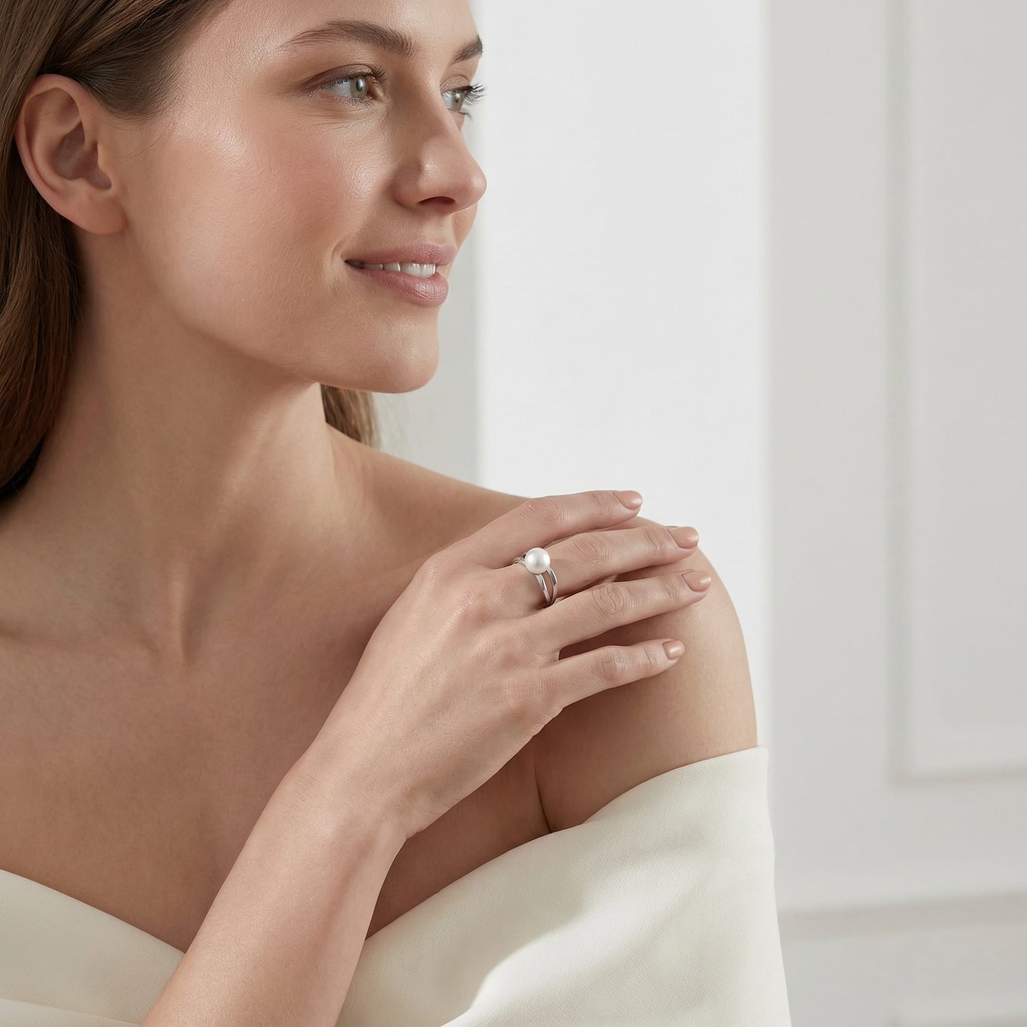 Akoya Pearl Lana Ring