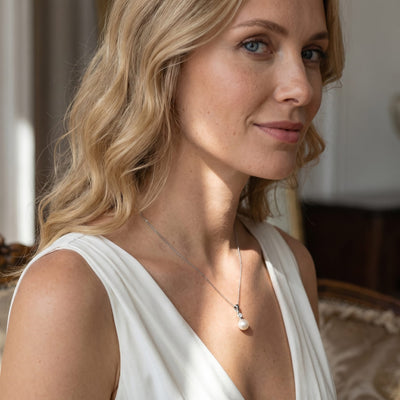 Akoya Pearl & Diamond Michelle Pendant