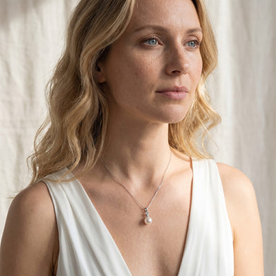 Akoya Pearl & Diamond Michelle Pendant