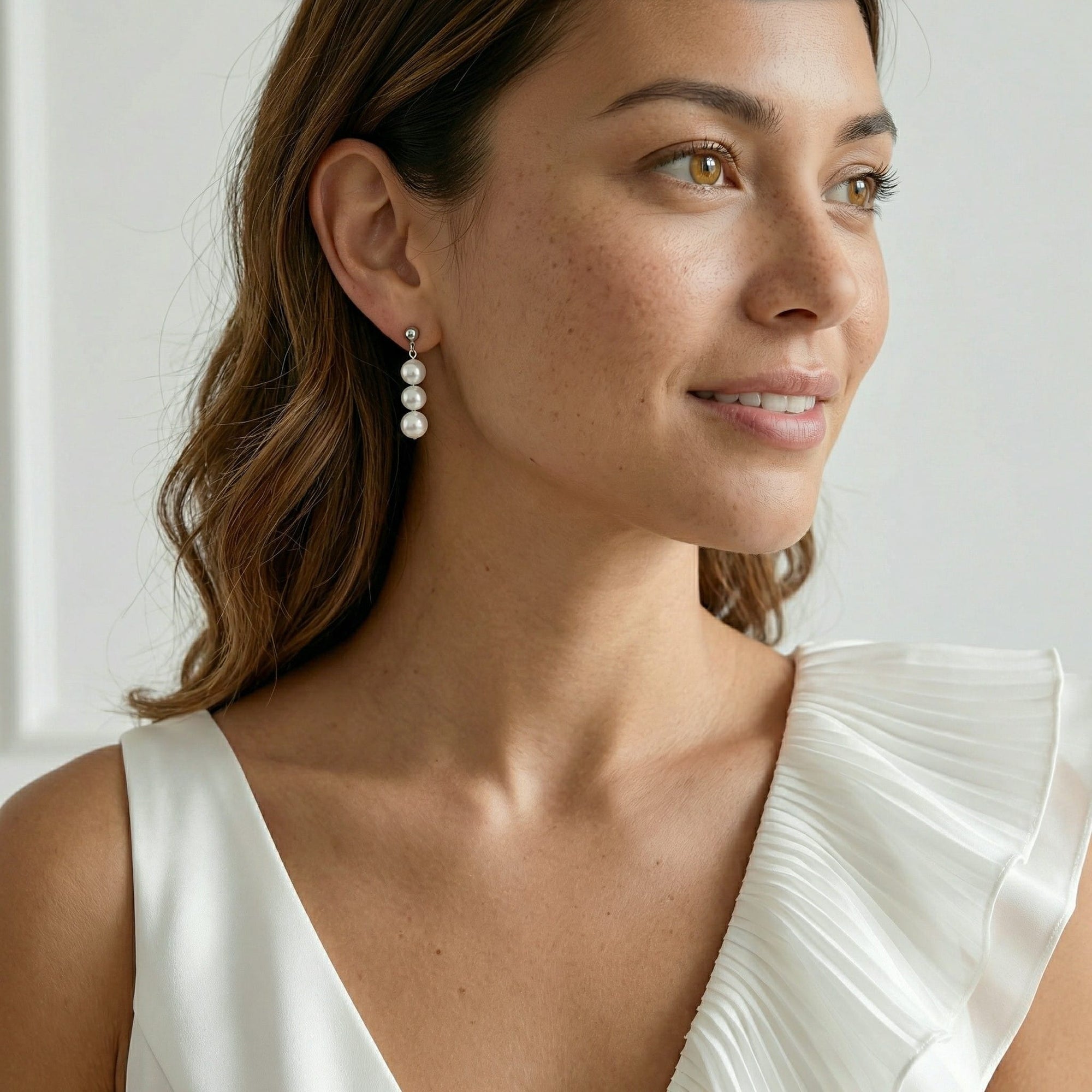 Japanese Akoya Pearl Celeste Earrings