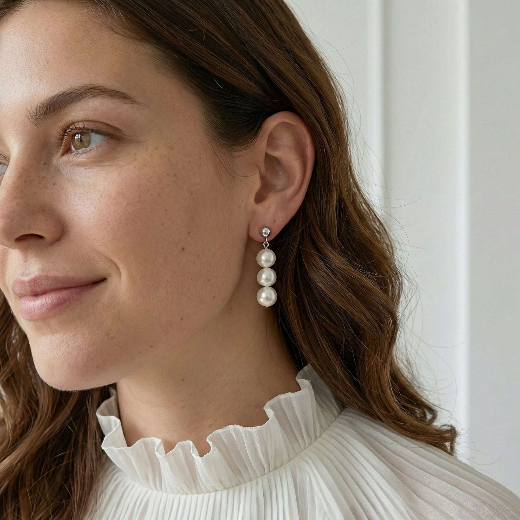 Japanese Akoya Pearl Celeste Earrings
