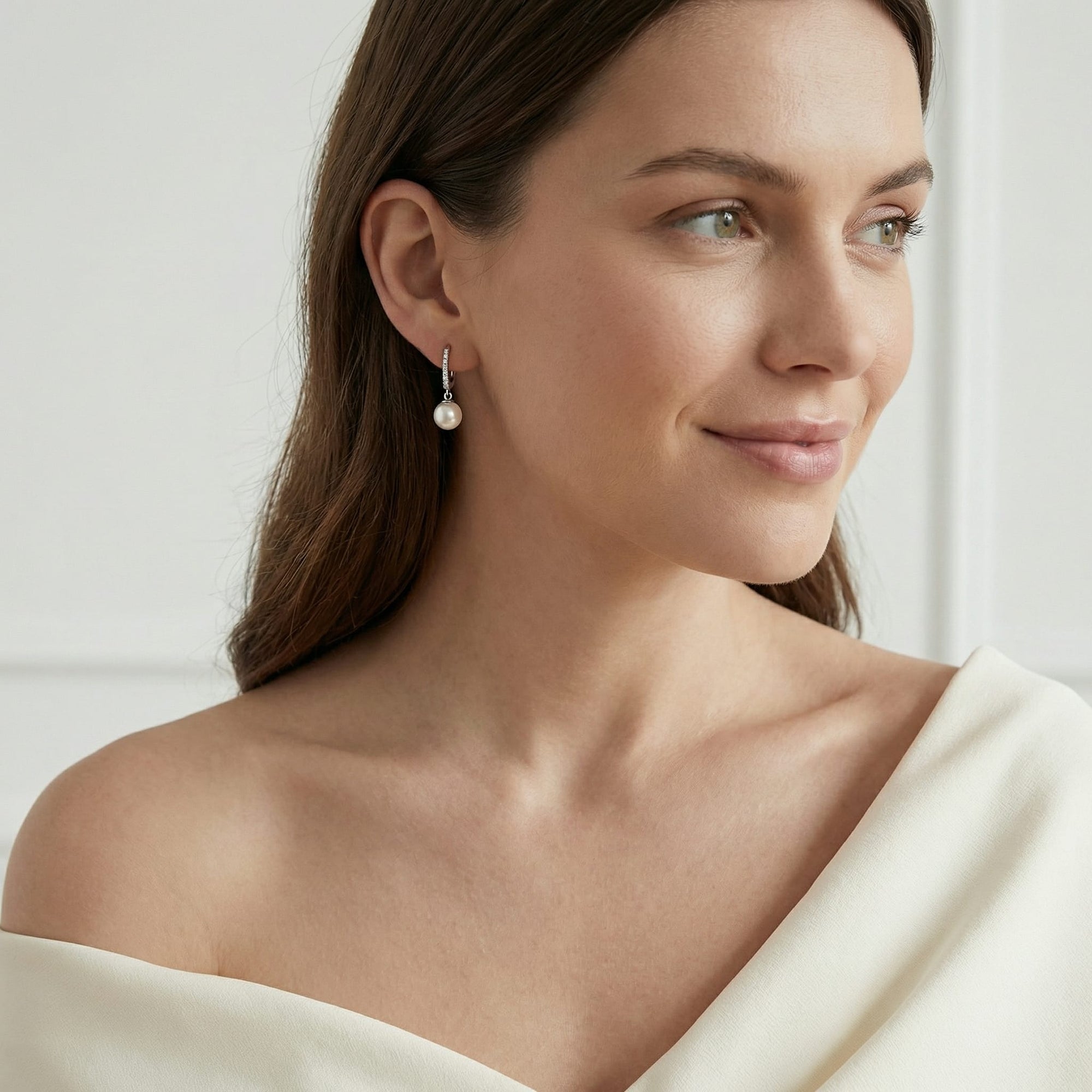 Japanese Akoya Pearl & Diamond Equinox Earrings
