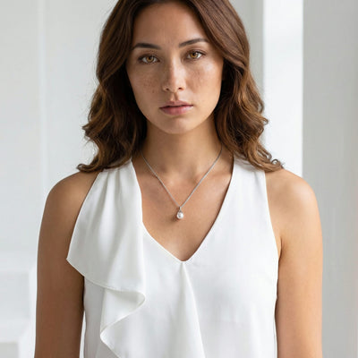 Japanese Akoya Pearl Wren Pendant