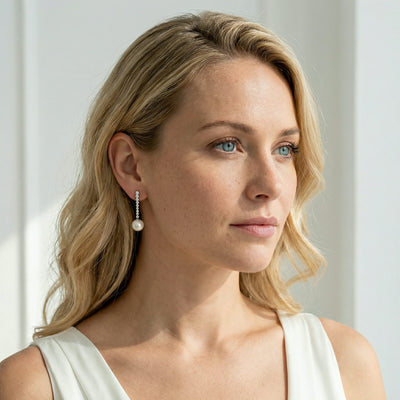 Japanese Akoya Pearl Bellatrix Earrings