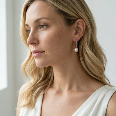 Japanese Akoya Pearl Bellatrix Earrings