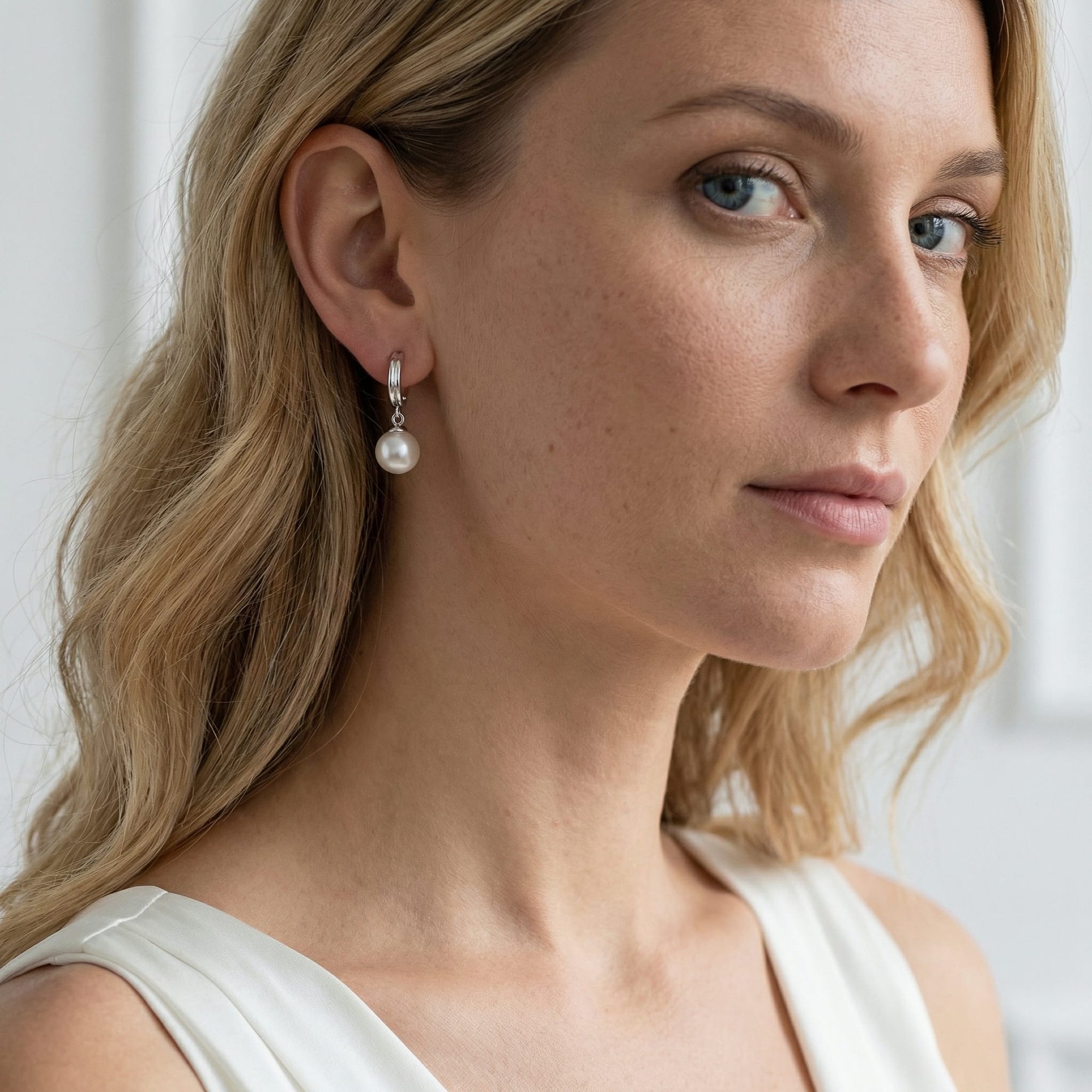 Japanese Akoya White Sally Earrings