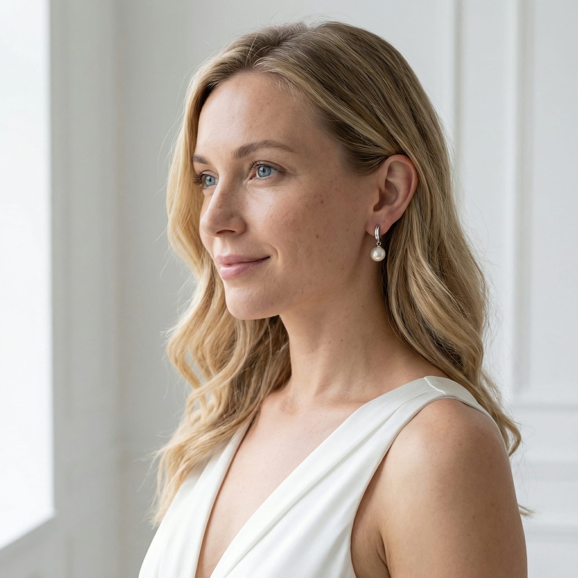 Japanese Akoya White Sally Earrings