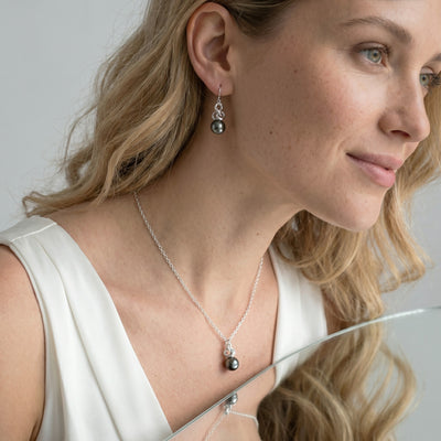 Black Tahitian Pearl Arrakis Pendant