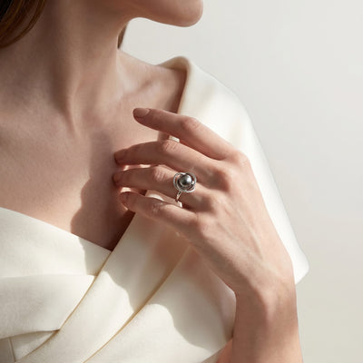 Tahitian South Sea Pearl Khilana Ring