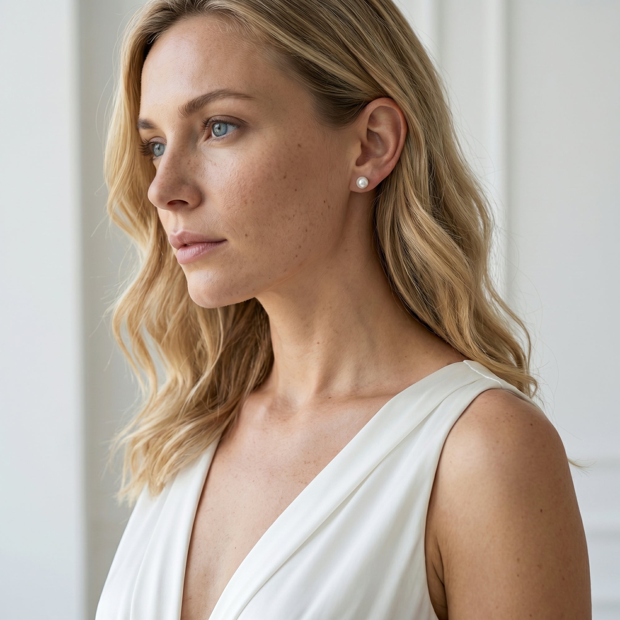 8.5-9.0mm Hanadama Akoya Round Pearl Stud Earrings