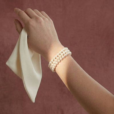 Triple Akoya Pearl Bracelet